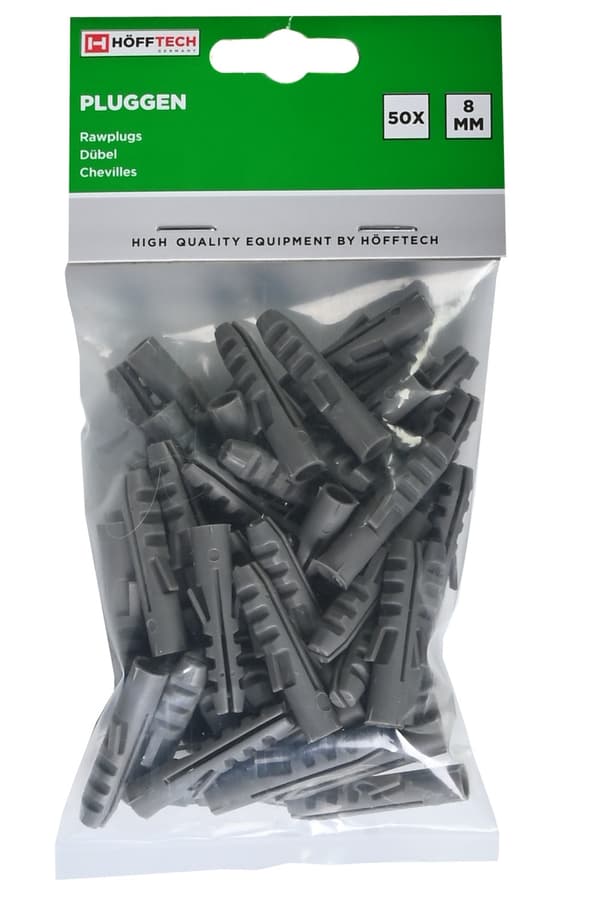 Rawlplugs 8 mm nylon 50 stk