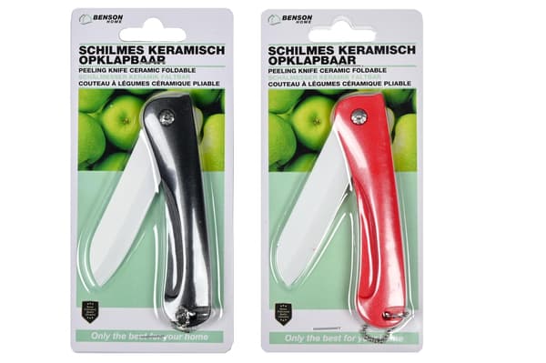 Skrællekniv keramik foldbar