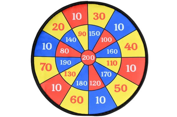 Dartskive børn velcro Ø36 cm