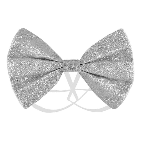 Sløyfe Glitter – Sølv