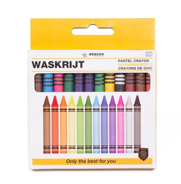 Pastelkridt 12 stk. Ø8 mm