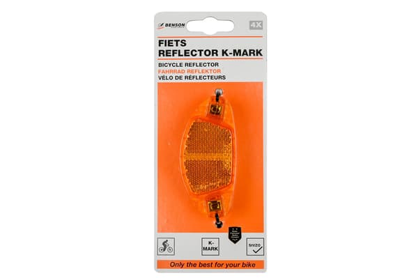 Cykelreflekssæt K-mærkede 4-pak