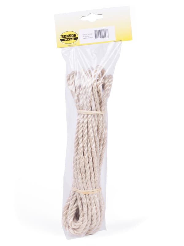 Köysi 6 mm x 10 m beige
