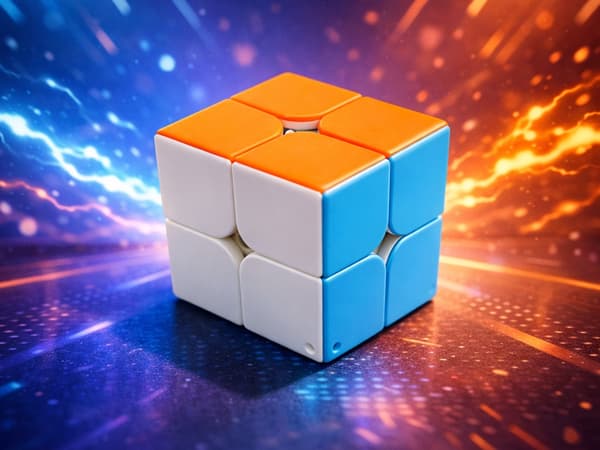 Rubiks kube nøkkelring 2x2