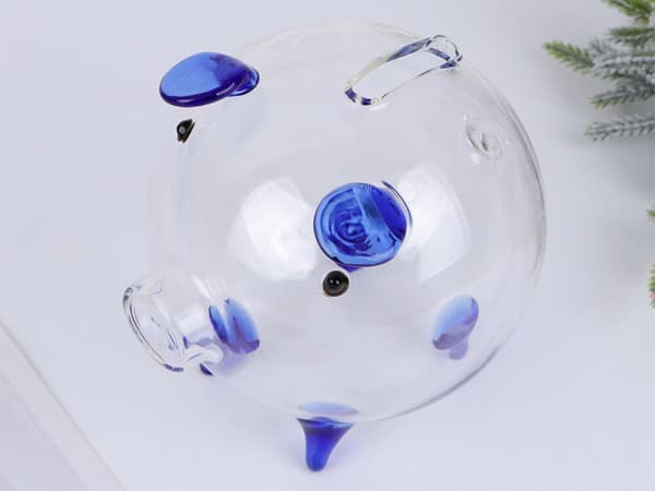 Spargris glass liten