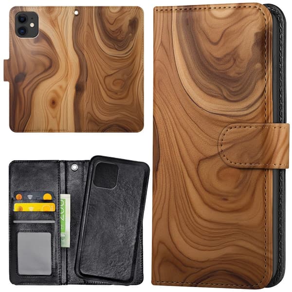 iPhone 11 - Lommebok Deksel Wood