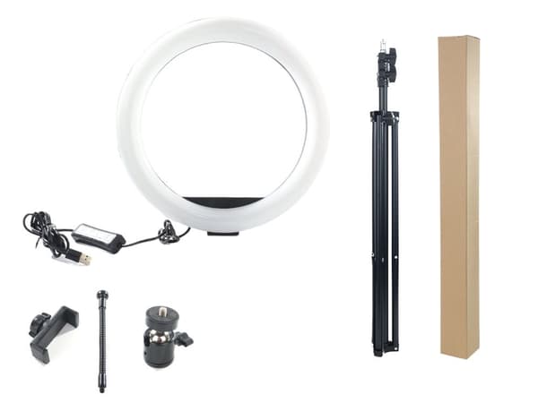 Ringlampe RGB - Mobilholder + justerbart stativ
