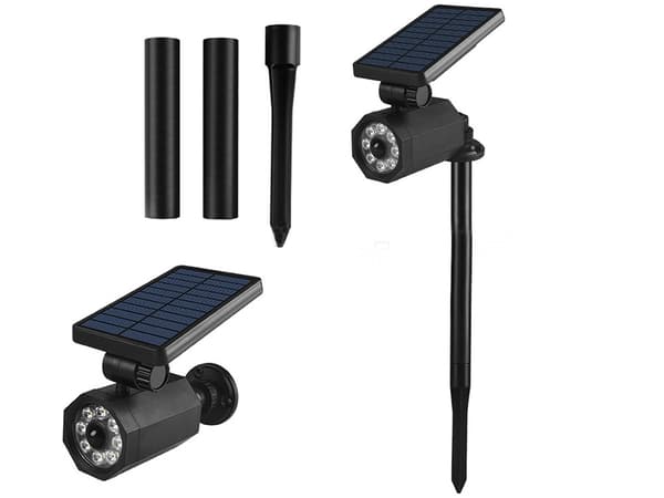 Solcellslampa 8 LED - Trädgårdslampa med sensor