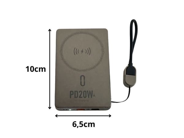 Varavirtalähde 5000 mAh pikalataus 20W langaton
