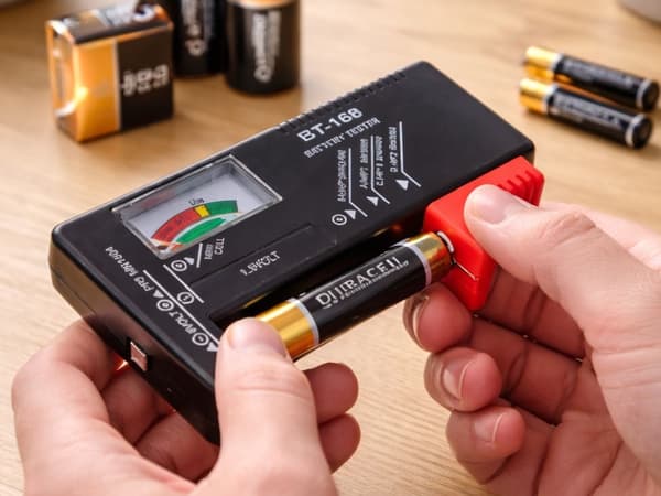 Batteritester analog for AA AAA 9V C D