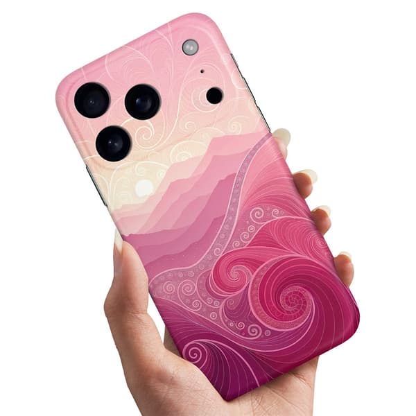 Cover / Mobilcover til iPhone 17 / 18 Pro Max - Pink Hills