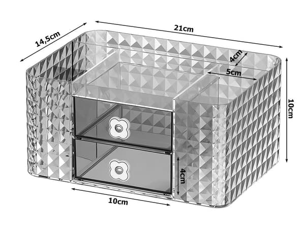 Makeup organizer skuffe smykker badeværelse skrivebord