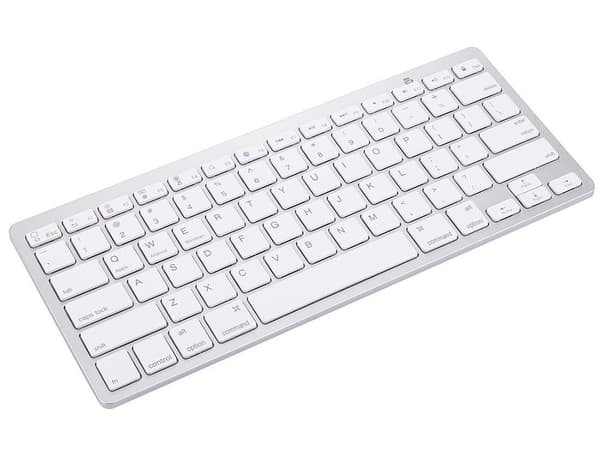 Trådløst bluetooth-tastatur for PC iPad Mac liten slank lavprofil