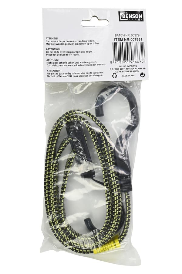 Elastisk stropp 25-115 cm med krok