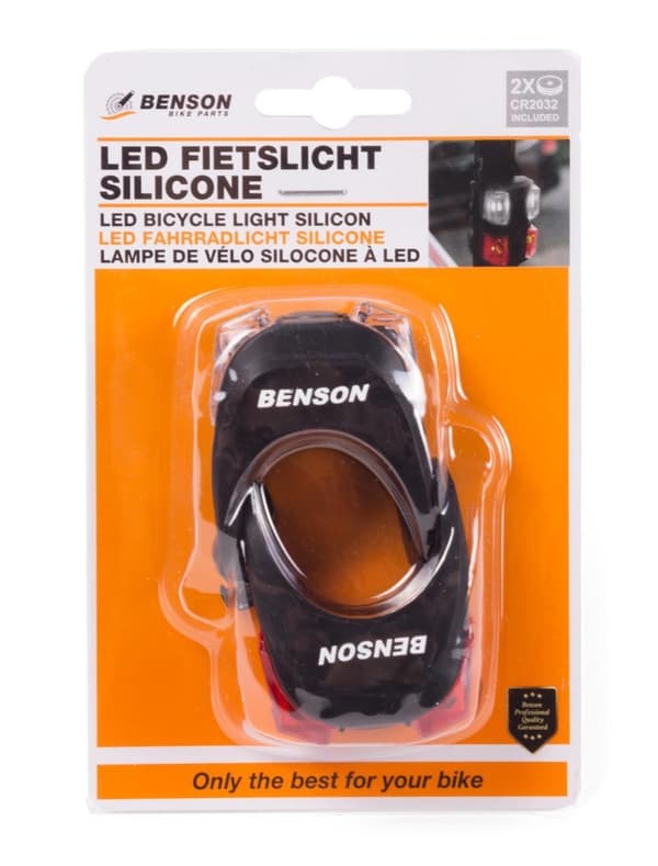 Sykkellykt LED 2 stk silikon proff