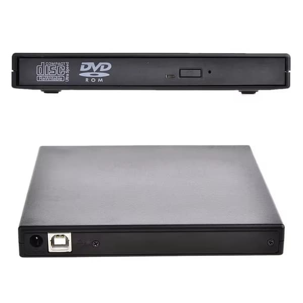Ekstern DVD/CD-Brenner USB 2.0 Slim for Datamaskin