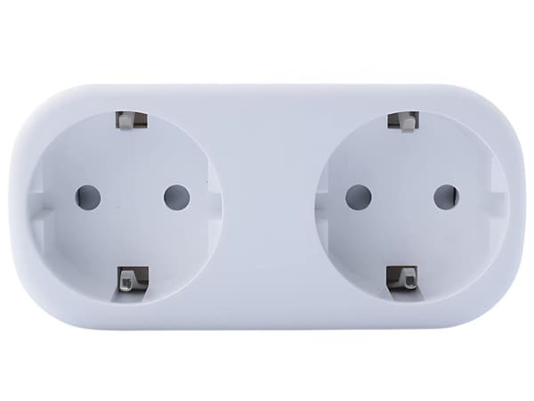 Smart dobbelt stikkontakt - WiFi 16A med app