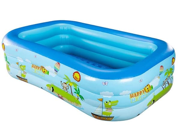 Oppustelig pool - Rektangulær familiepool til børn
