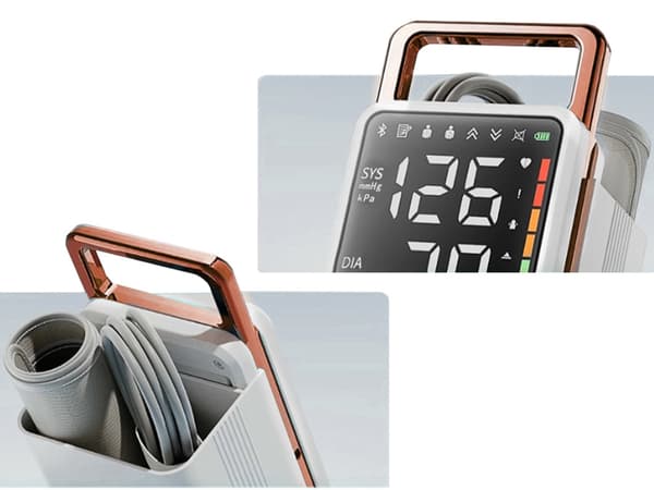 Blodtrycksmätare överarm - LCD-display med arytmivarning