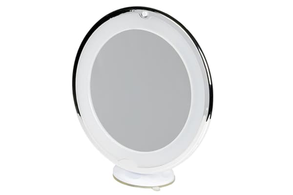 Sminkspegel 21 LED med sugpropp vit