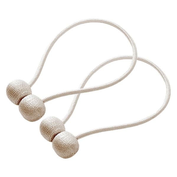 Magnetisk Gardinomtag til Gardiner - Beige 2-Pack