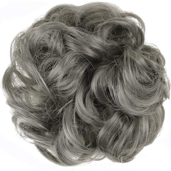 Scrunchie Hair Extensions / Hårbånd / Hårknute - Grå