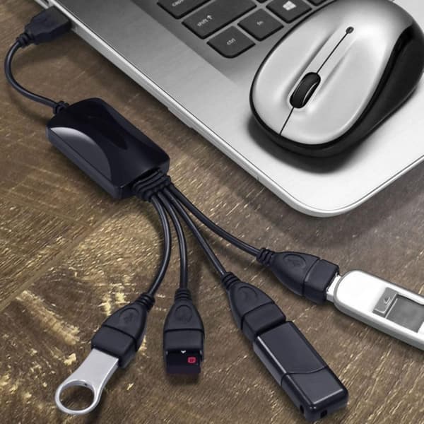 USB 2.0-Hubb 4-Portar