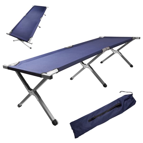 Solseng / Campingseng - Sammenleggbar - Blå