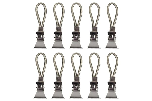 Handdukshängare svart 10-pack