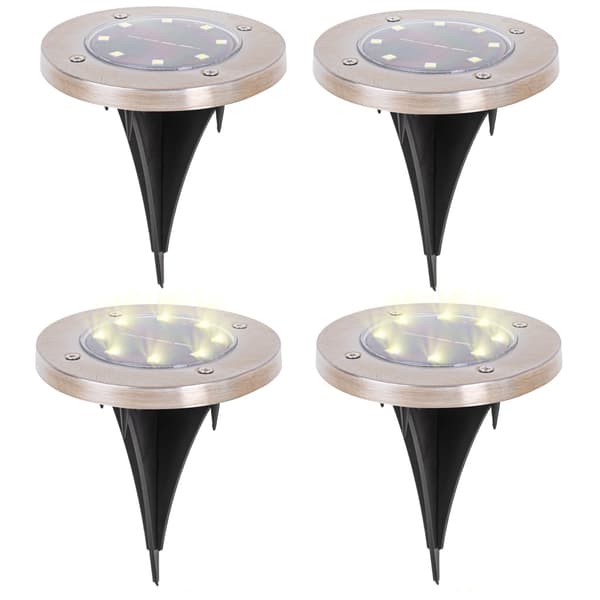 Trädgårdsbelysning LED - Solcell - 4 st - Varmvit