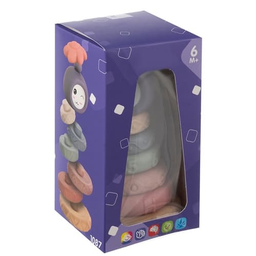 Sensoriska klossar 8-pack - Mjuka byggklossar