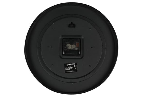 Veggklokke 30 cm svart