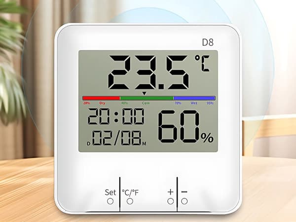 Vejrstation digital - Termometer, hygrometer og ur