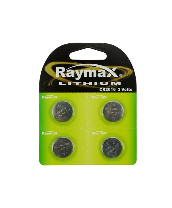 Knapcellebatteri Raymax CR2016 4 stk. lithium