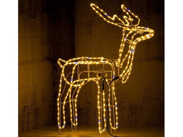 Julren LED 216 lamper - Stor hagefigur med bevegelig hode