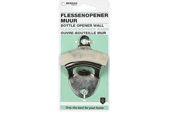 Vægmonteret flaskeåbner
