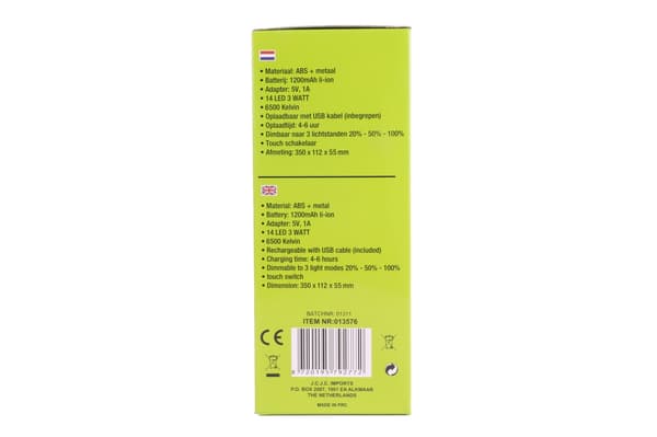 LED-klemmelampe fleksibel dæmpbar