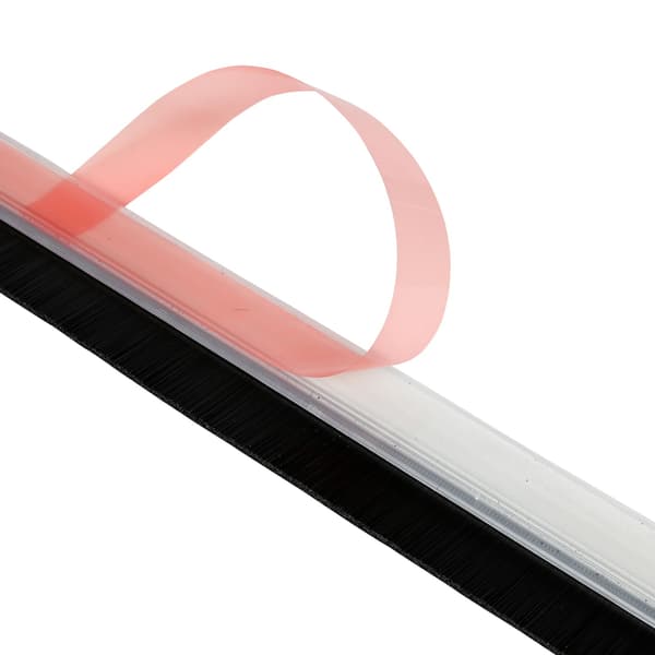 Tetningslist børste 100 cm PVC transparent
