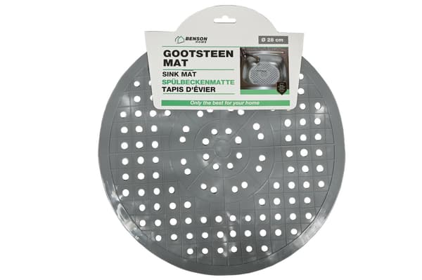 Opvaskebakke PVC rund grå