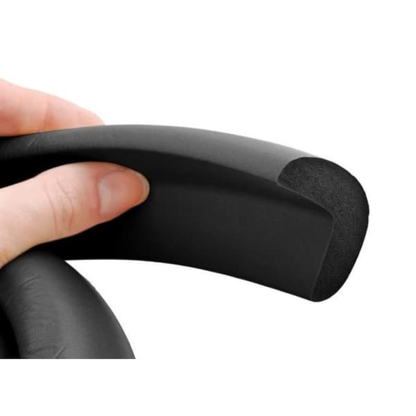 4m Hjørnebeskyttelse / Kantbeskyttelse – Klippbart - 2-Pack (Svart)