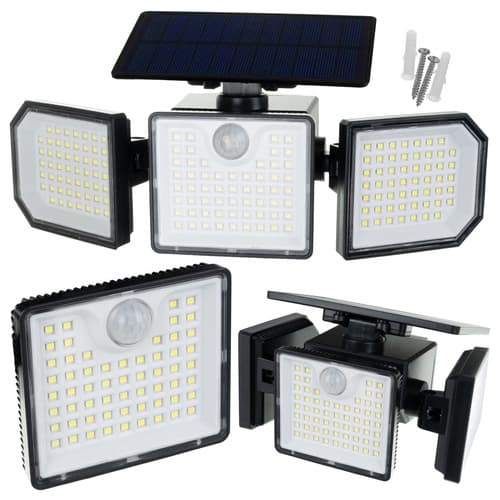 Spotlight med bevegelsessensor - Solcelle - 500lm