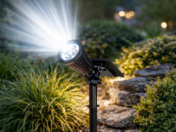 Solcellslampa 4 LED 3 lägen skymningssensor