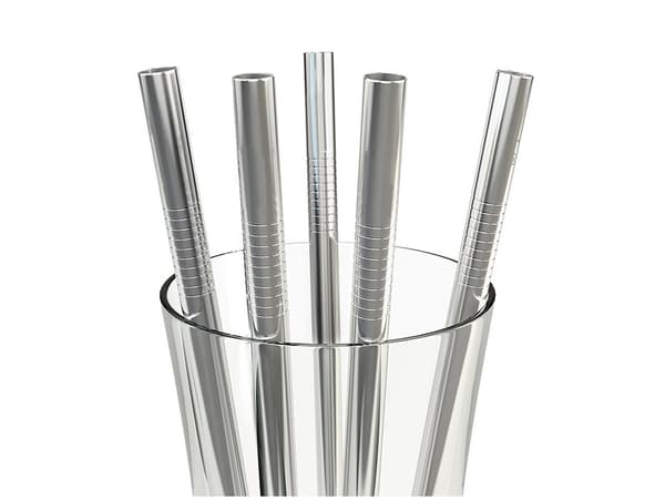 Metallsugrör / Sugrör i Metall - 10-pack