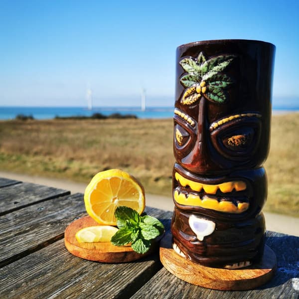 Tiki Kokospalmglas 60 cl Brunt