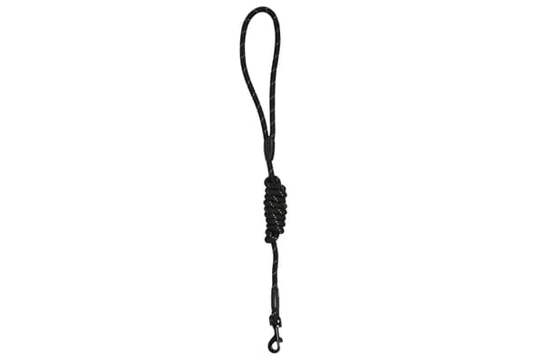 Hundesnor rund 8 mm × 120 cm sort refleks