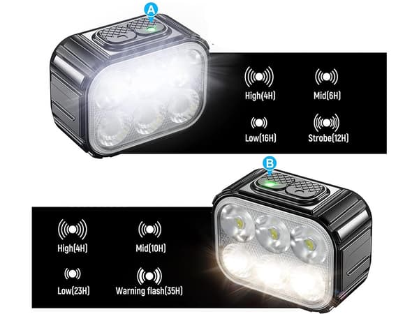 Cykellampset LED - Fram och bak med USB-laddning