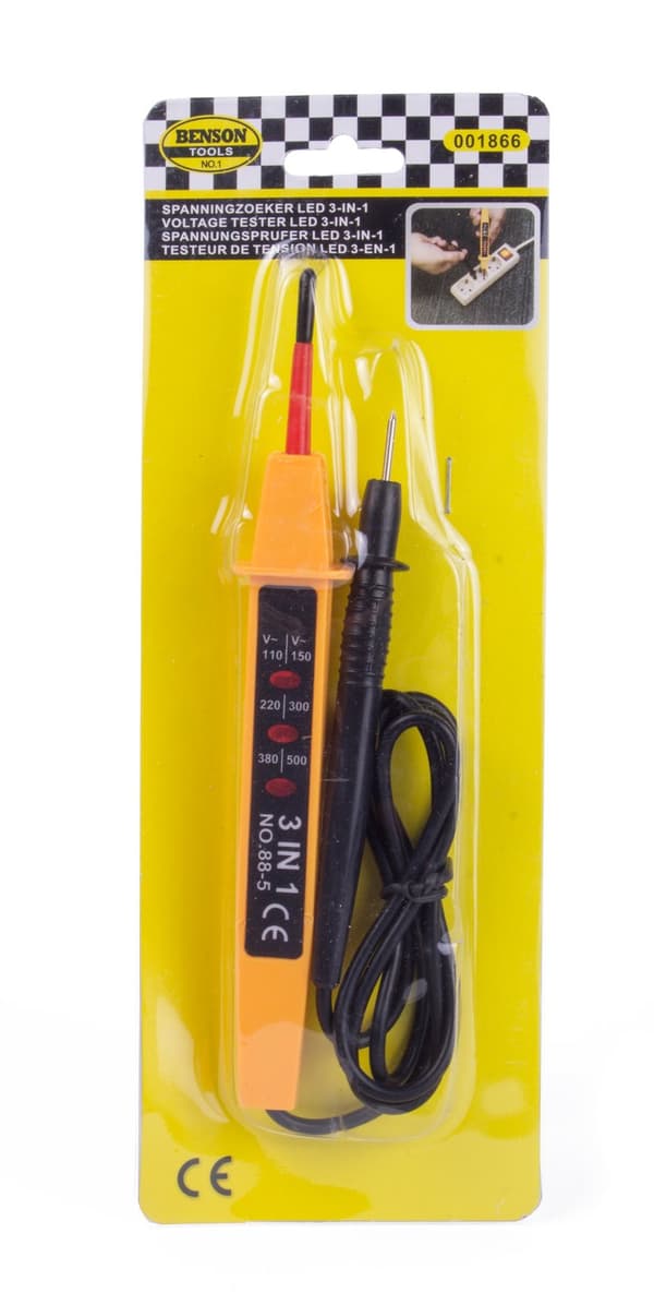 Spændingsprøver LED 3-i-1