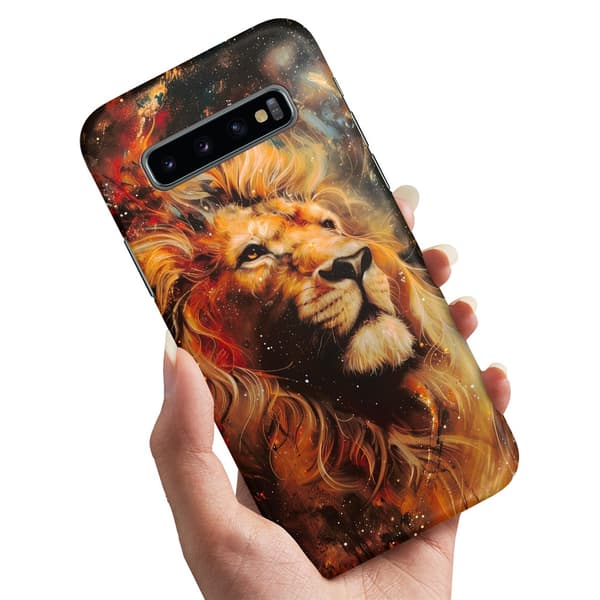 Deksel / Mobildeksel til Samsung Galaxy S10 Plus - Lion