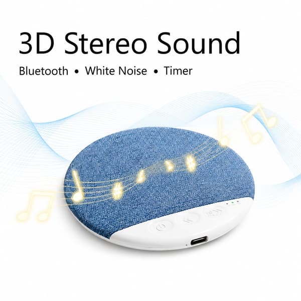Högtalare för kudde med 3D-stereoljud och timer – Bluetooth 5.4