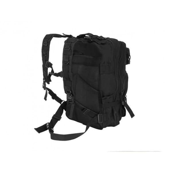 Militærtaske / Rygsæk i Nylon, Sort - 38 Liter
